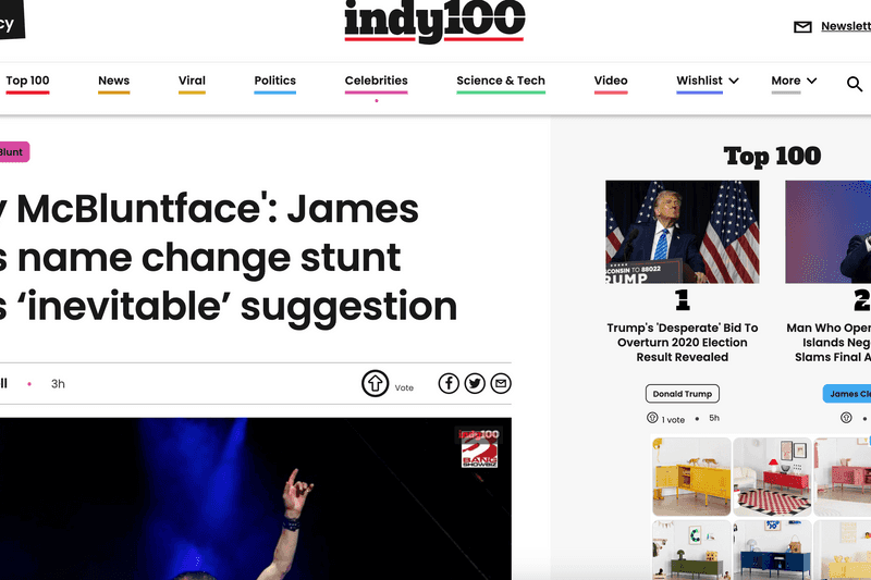 James Blunt Name Change - Indy100